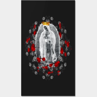 Our Lady of Guadalupe Virgin Mary Catholic T-Shirt Mexico Virgen de Guadalupe Posters and Art